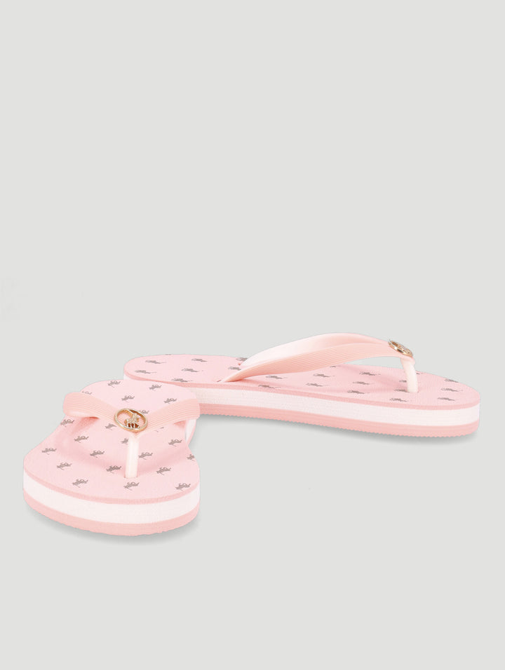 Girls Monogram Flip Flop - Pink