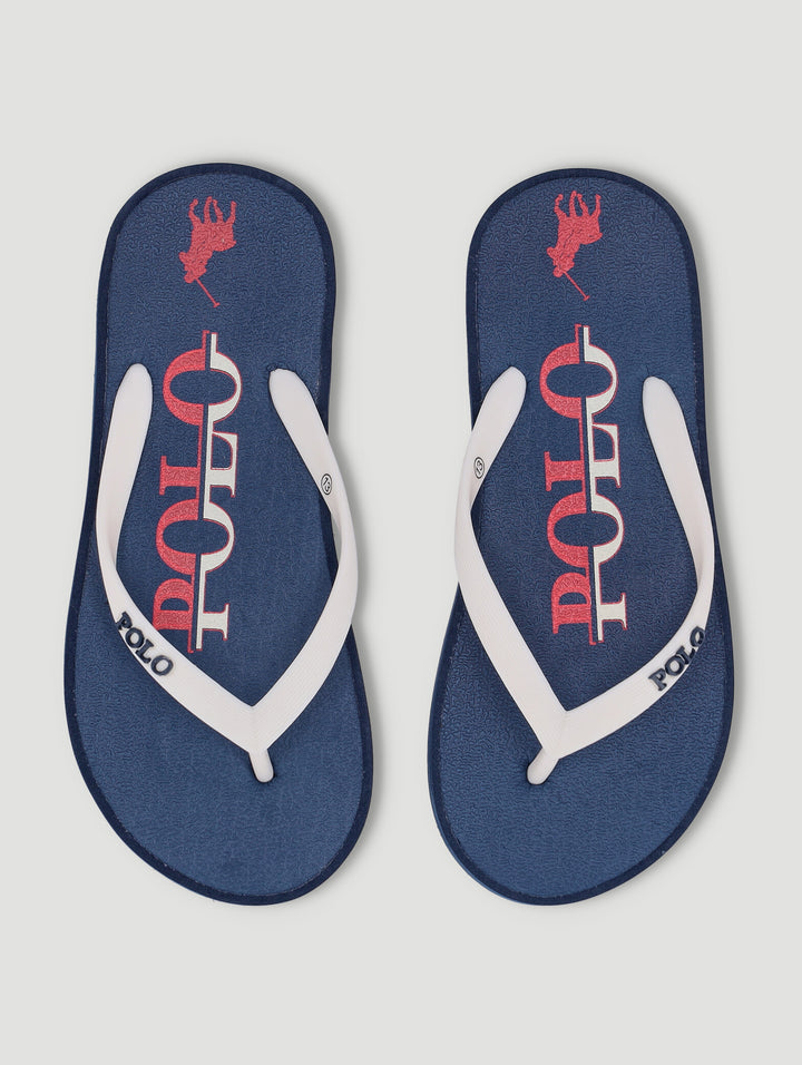 Boys Flip Flop - Navy/Red