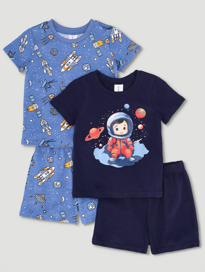 Baby Boys 2 Pack Astronaut Pjs