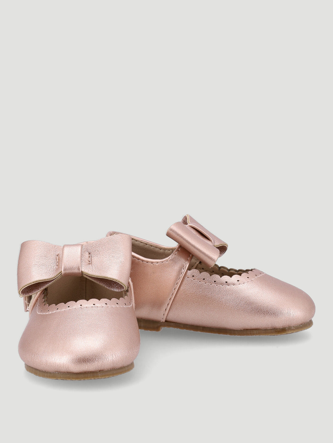 Baby Girls Bow Pumps - Gold