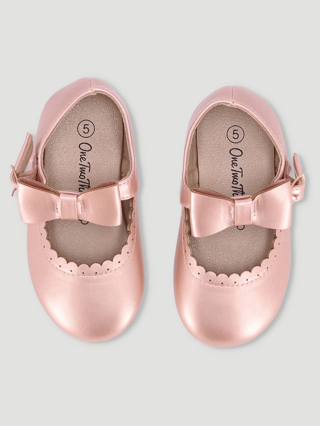 Baby Girls Bow Pumps - Gold