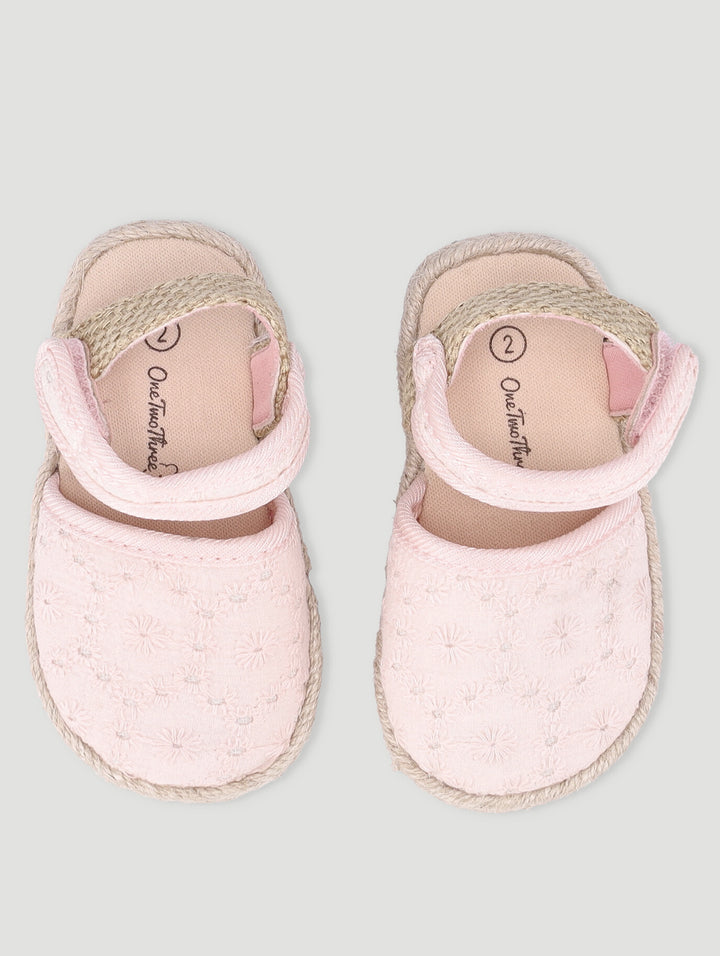 Baby Girls Anglaise Espadrille - Pink