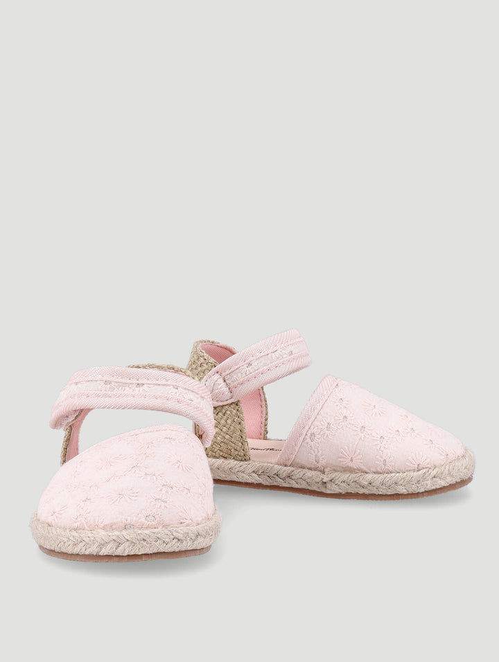 Baby Girls Anglaise Espadrille - Pink