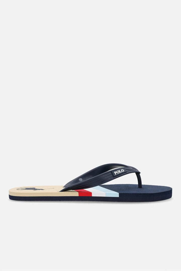 Colourblock Pony Stripe Flip Flop - Navy