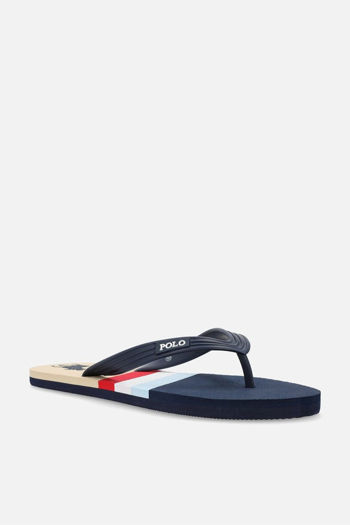 Colourblock Pony Stripe Flip Flop - Navy