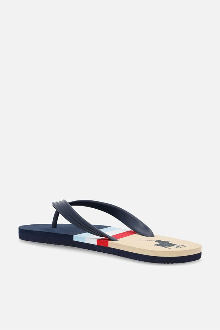 Colourblock Pony Stripe Flip Flop - Navy