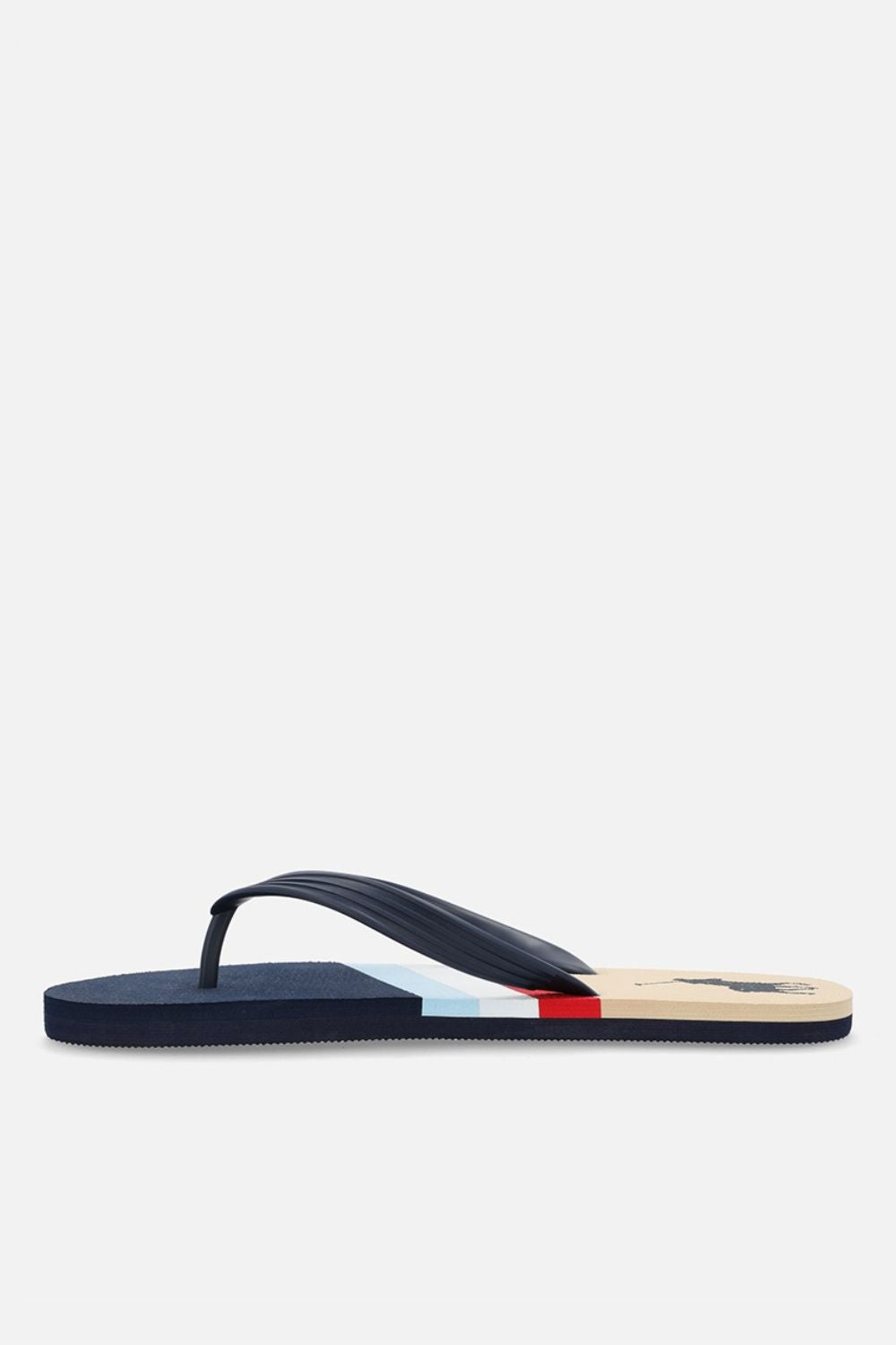 Colourblock Pony Stripe Flip Flop - Navy