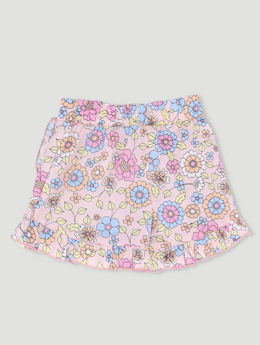 Pre-Girls Floral Cotton Skort