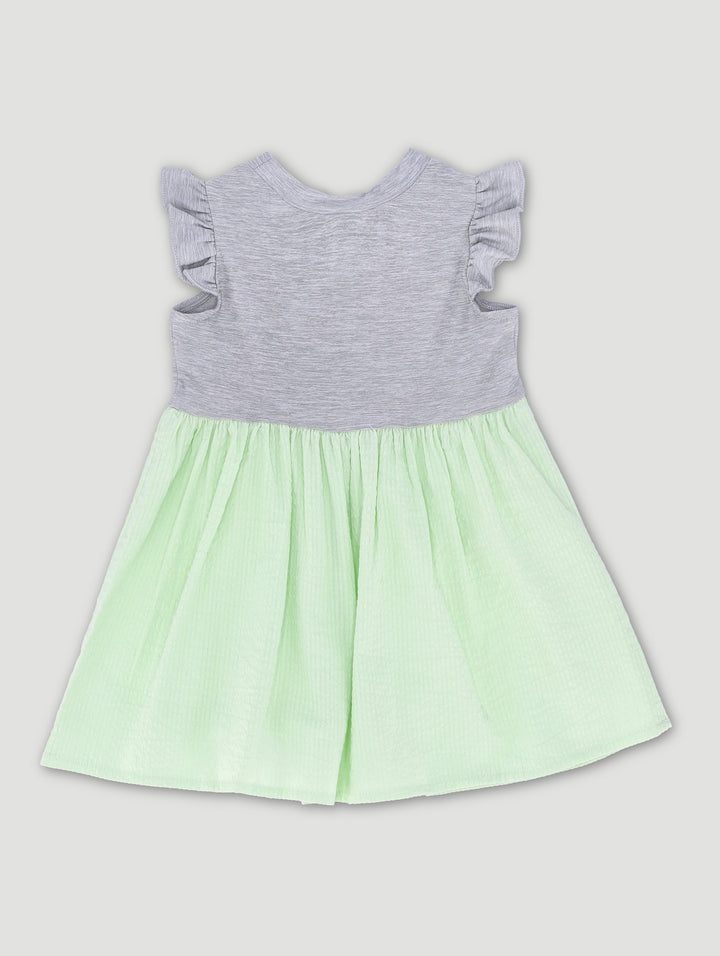 Baby Girls Sunshine Woven Knit Dress - Mint