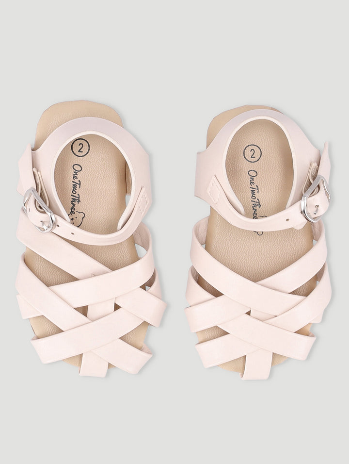 Baby Girls Strappy Sandal - Beige