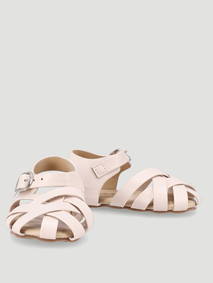 Baby Girls Strappy Sandal - Beige