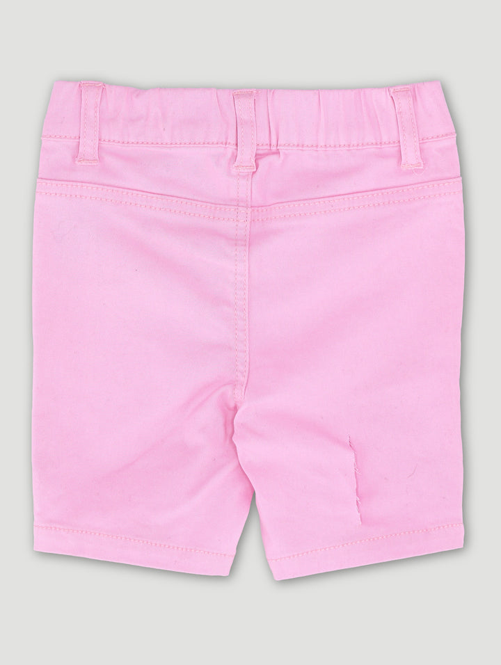 Pre-Girls Front Pockets Cheeky Shorts - Pink