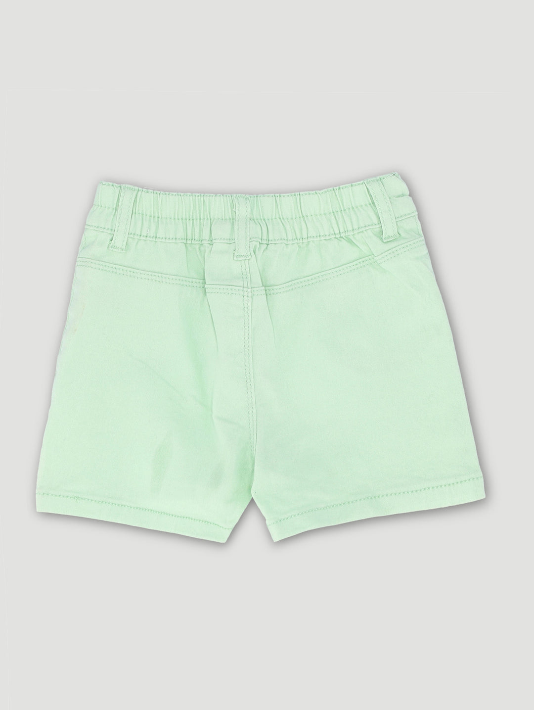 Pre-Girls Front Pockets Cheeky Shorts - Light Green