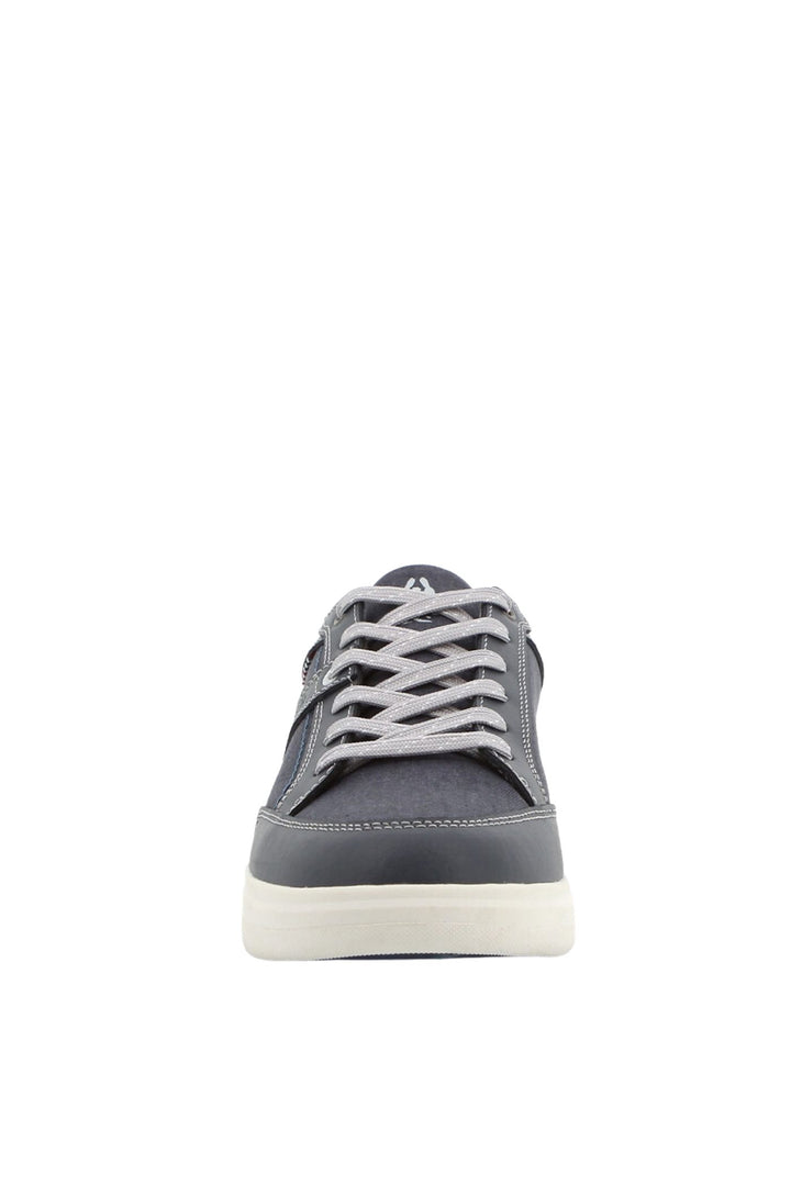 Jeremy Panelled Lace Up Sneaker - Navy