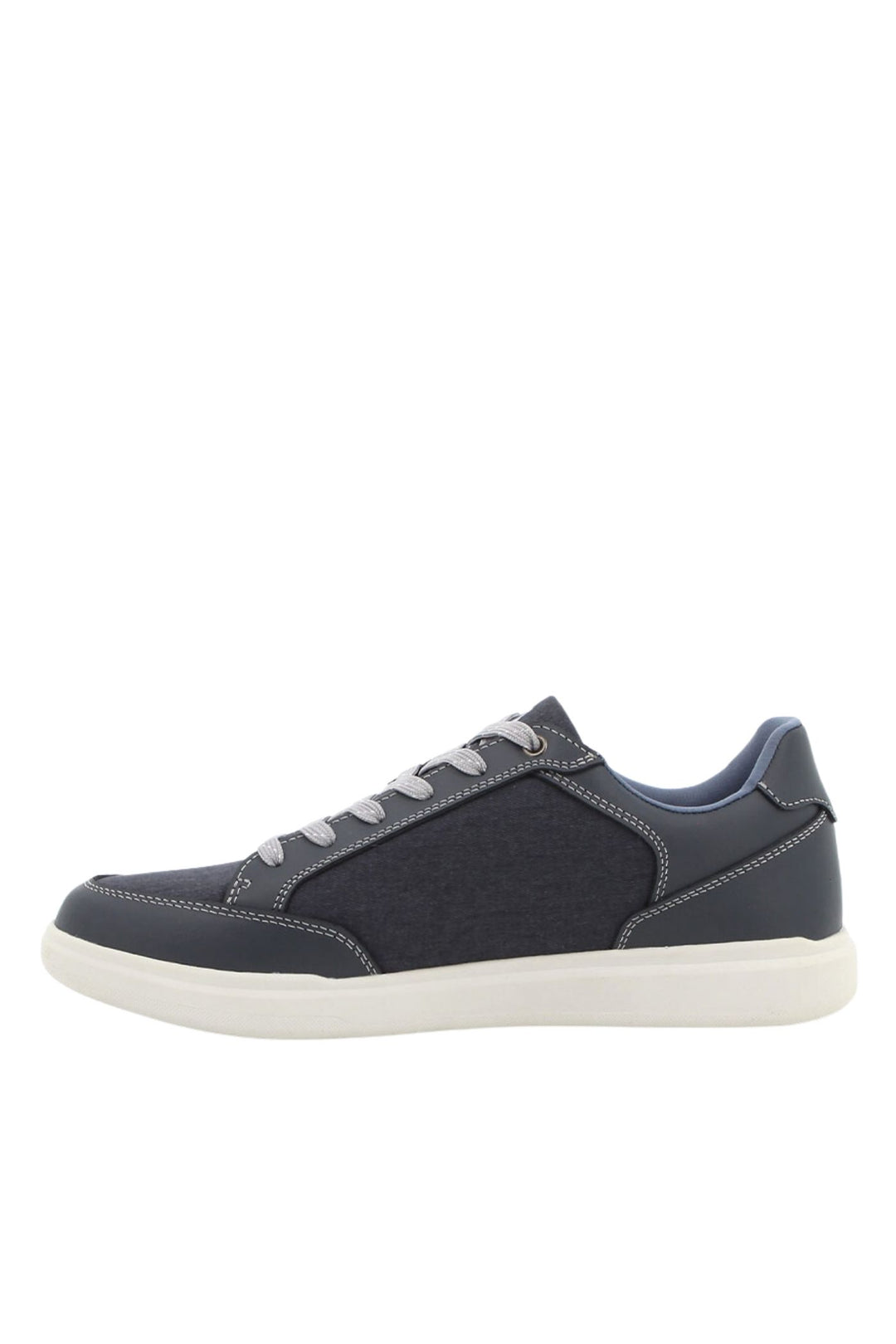 Jeremy Panelled Lace Up Sneaker - Navy