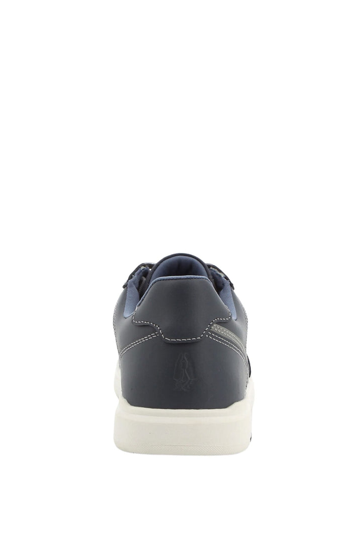 Jeremy Panelled Lace Up Sneaker - Navy