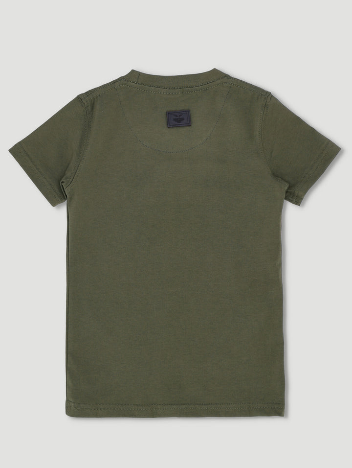 Pre-Boys Roar Tee - Olive