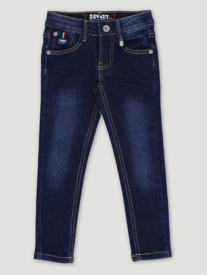 Pre-Boys Romo Skinny Denims - Dark Indigo