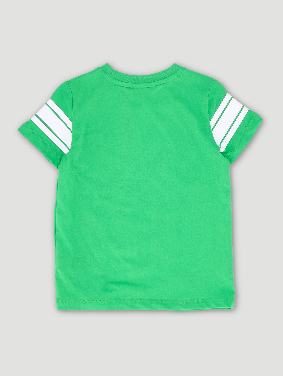 Pre-Boys Stripe Sleeve Tee - Green