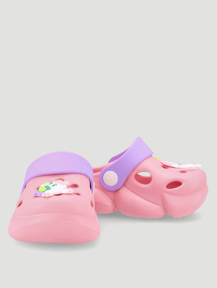 Baby Girls Unicorn Crocs - Pink