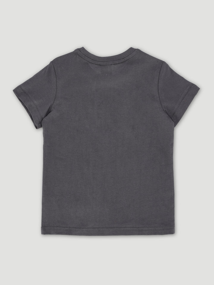 Pre-Boys Car Print Tee - Slate