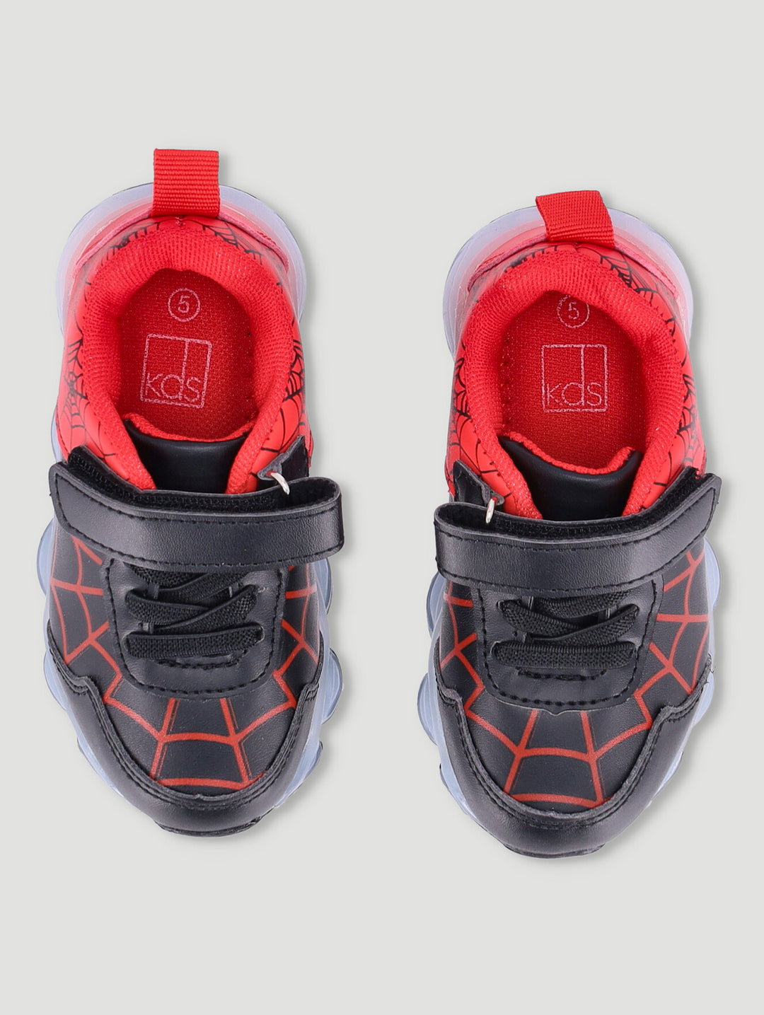 Pre-Boys Web Trainers - Black/Red