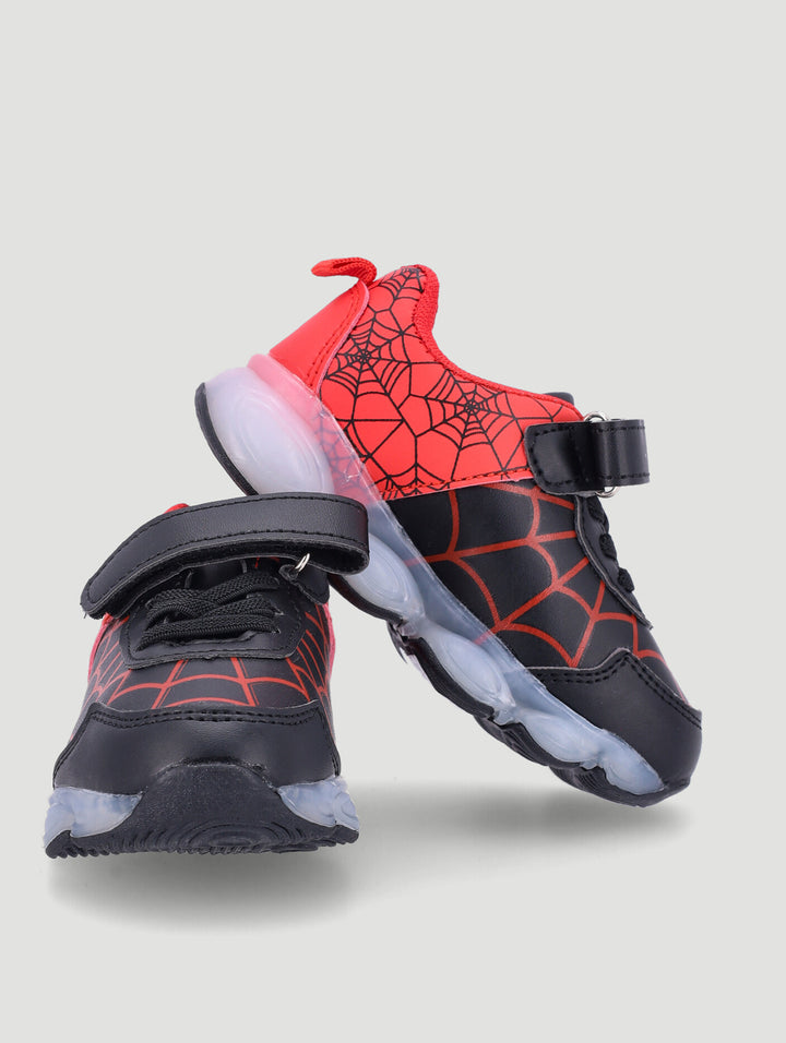 Pre-Boys Web Trainers - Black/Red