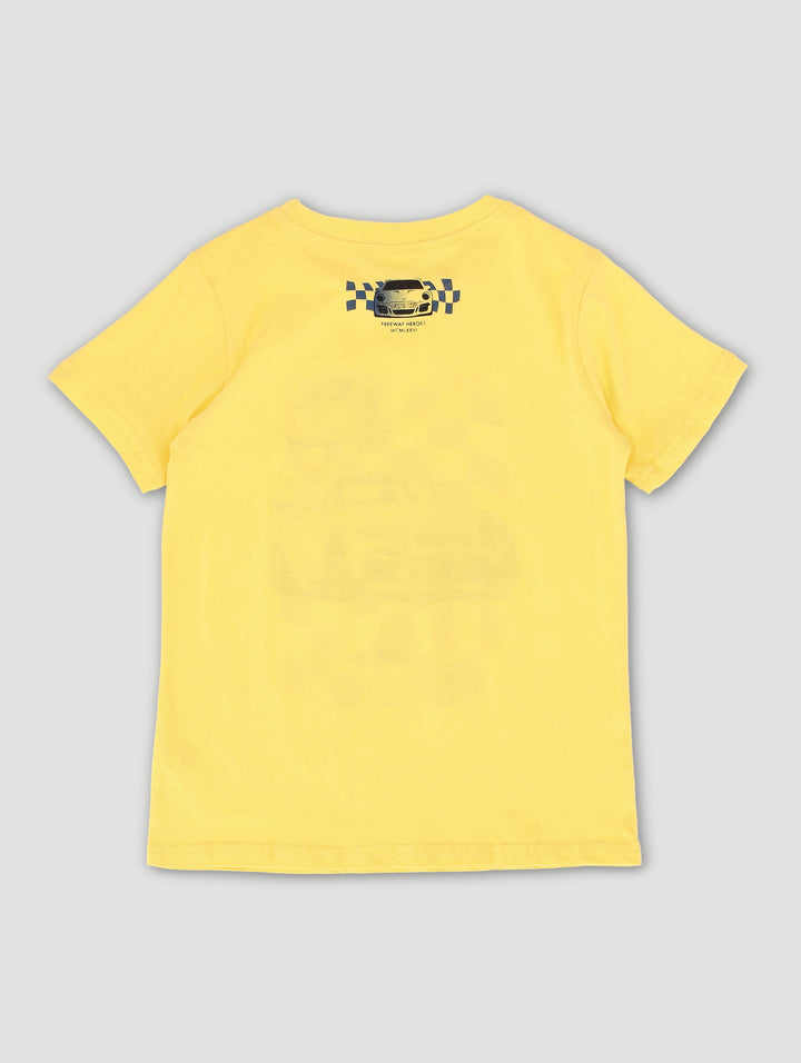 Pre-Boys Cool Cars Tee - Yellow