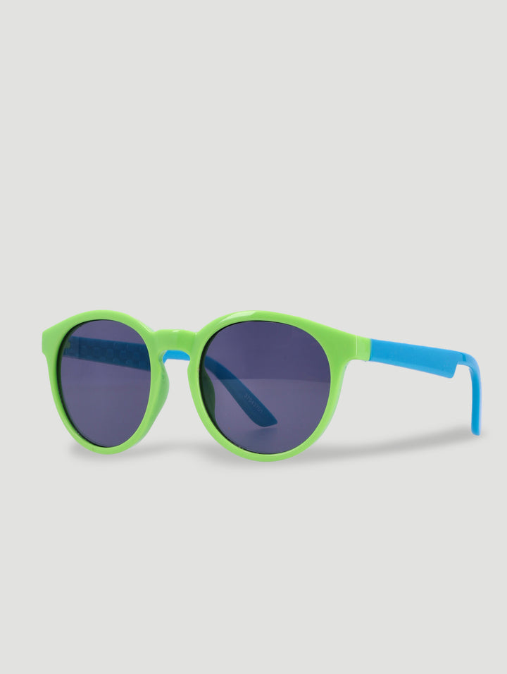 Pre-Boys Round Matte Sunnies - Lime