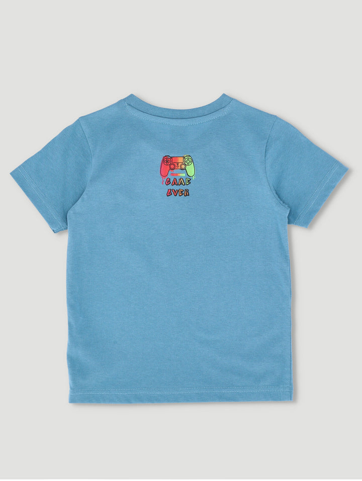 Pre-Boys Gamer Tee - Adriactic Blue/Mid Blue