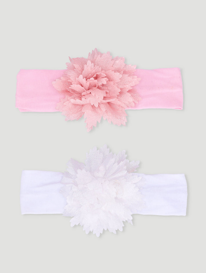 Baby Girls 2 Pack Flower Headband - Red