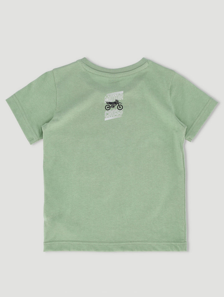 Pre-Boys Jump Bikes Tee - Mid Green