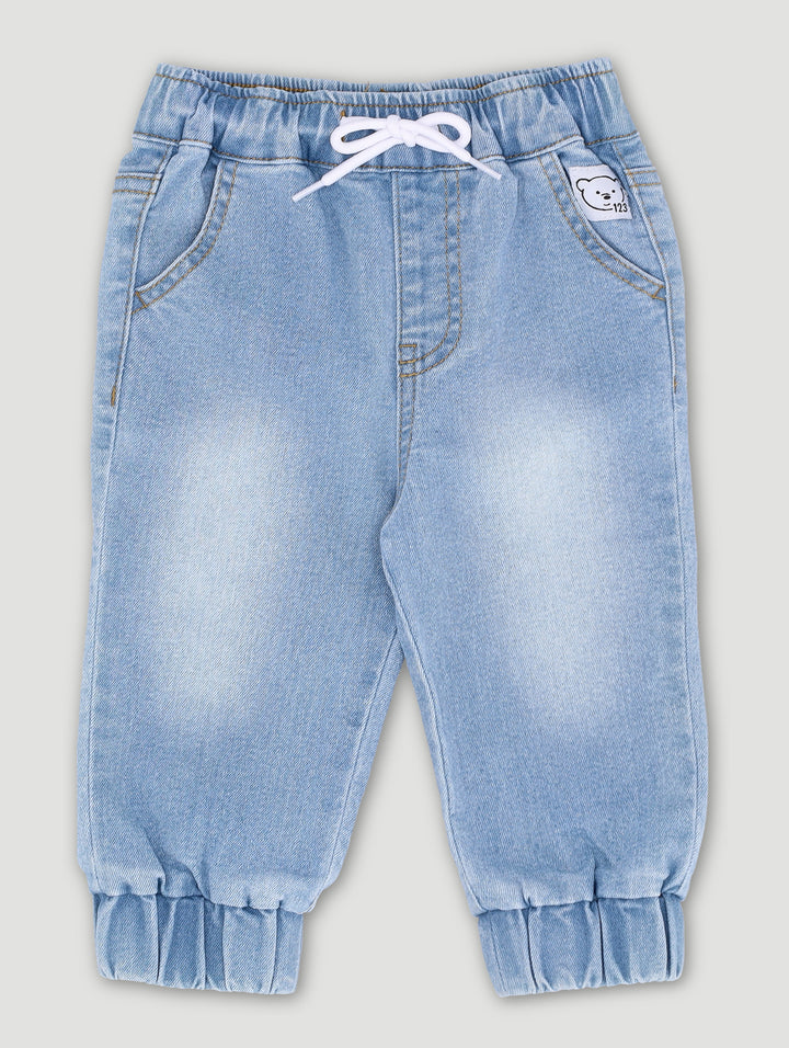 Baby Boys 1 Up Cuffed Denim Jeans - Blue