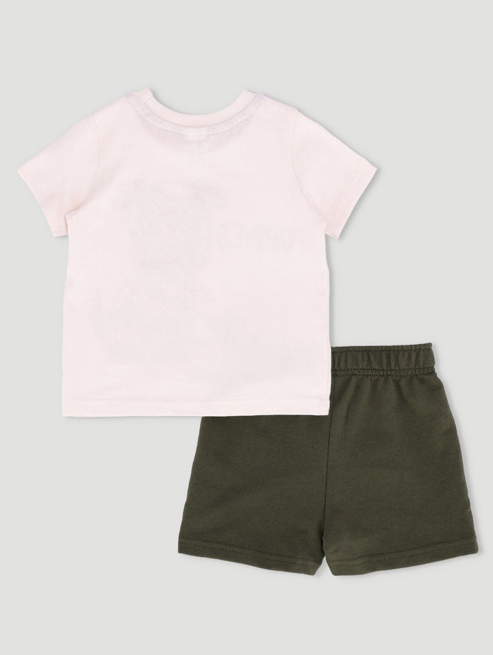 Baby Boys Puppies Are My Bestfriend Fashion Set - Olive