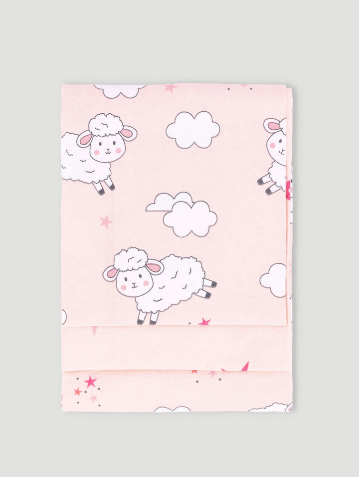 Baby Girls 2 Pack Lamb & Clouds  Receiver - Pink