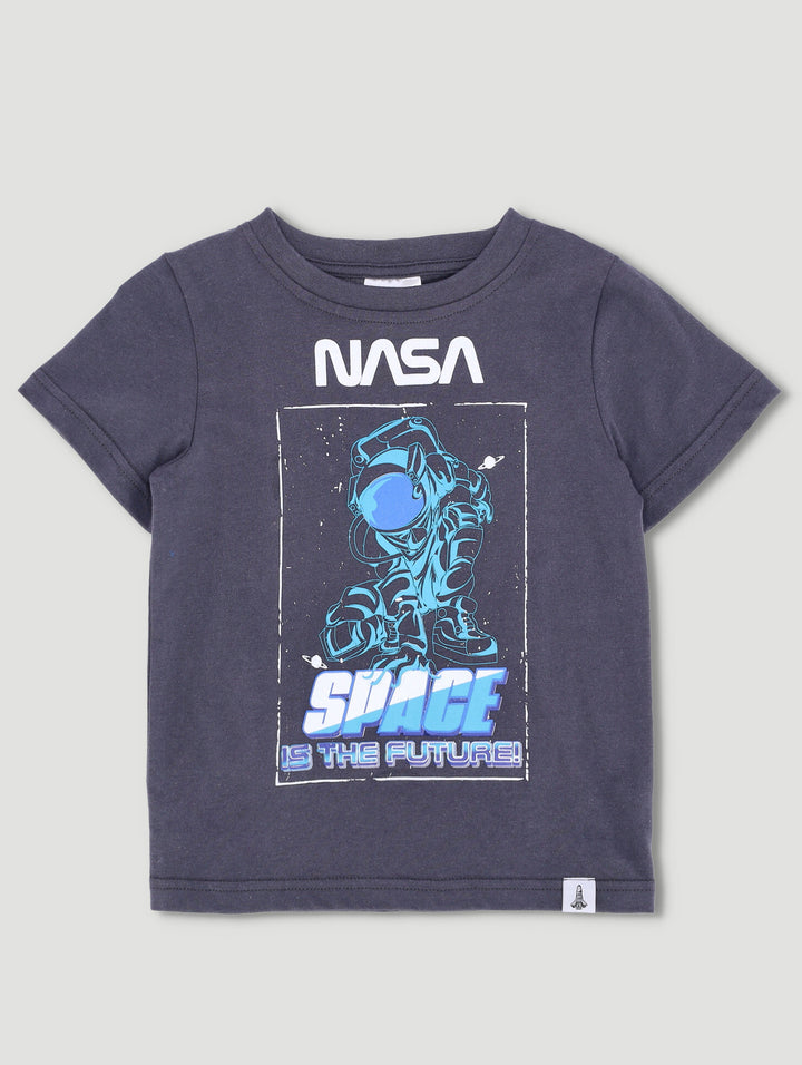 Pre-Boys Nasa Astronaut Tee - Charcoal