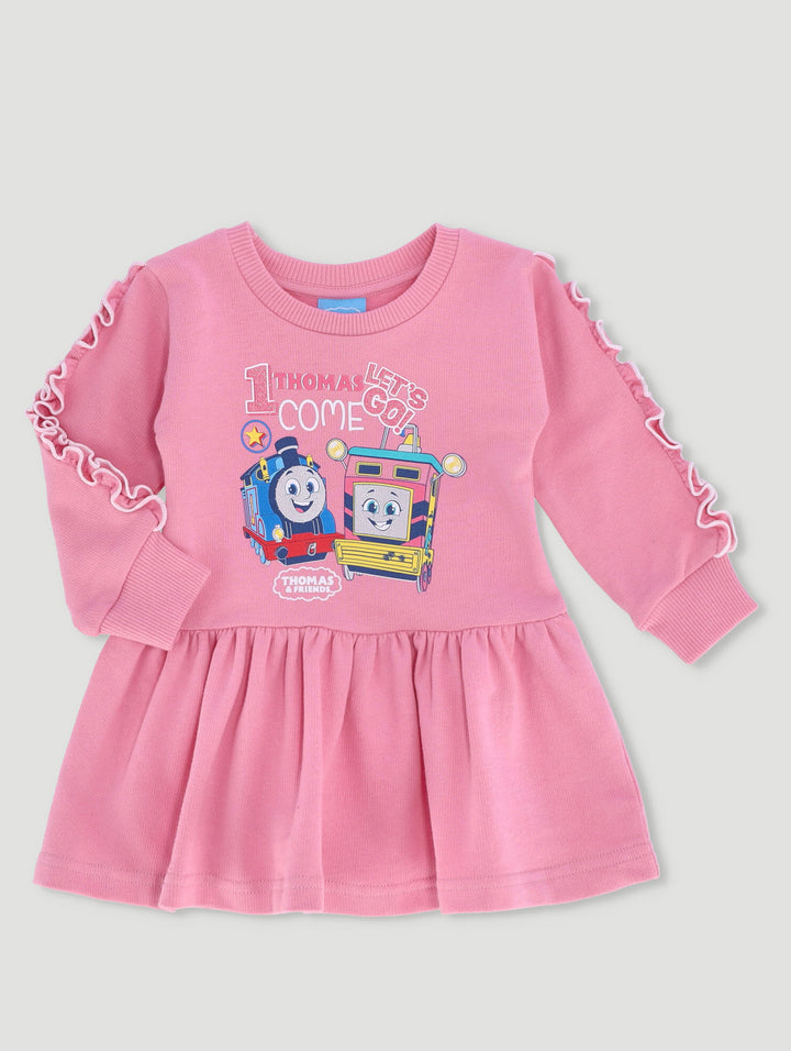 Baby Girls Thomas & Friends Fleece Dress - Pink