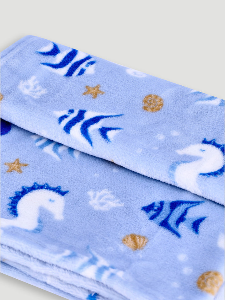 Baby Boys Aquarium Blanket - Blue