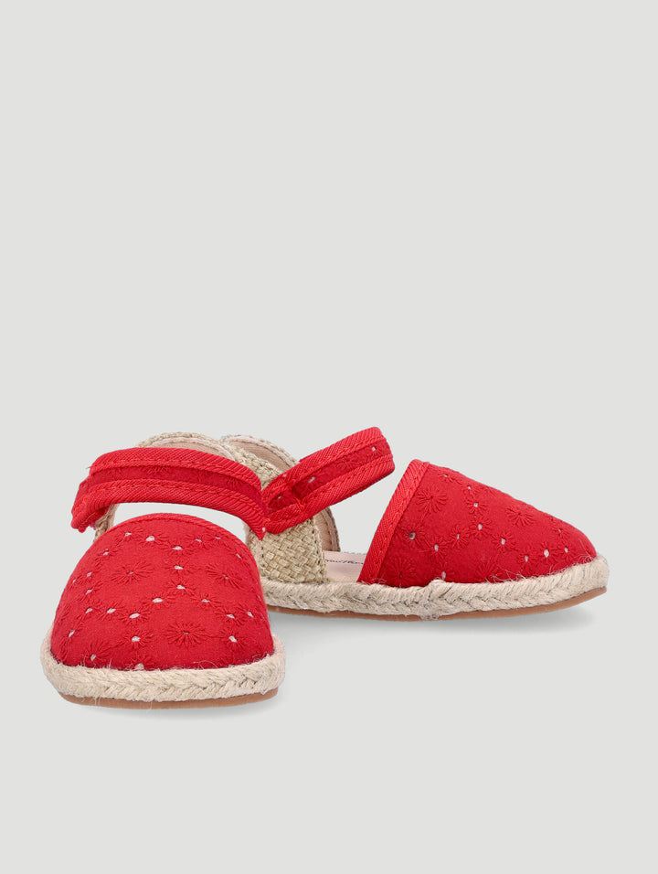 Baby Girls Espadrille Sandal - Red