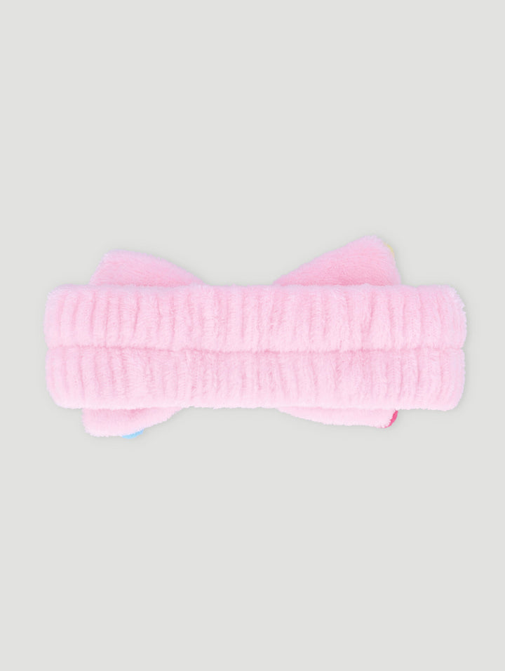 Pre-Girls Pom Pom Bow Hair Wrap - Pink