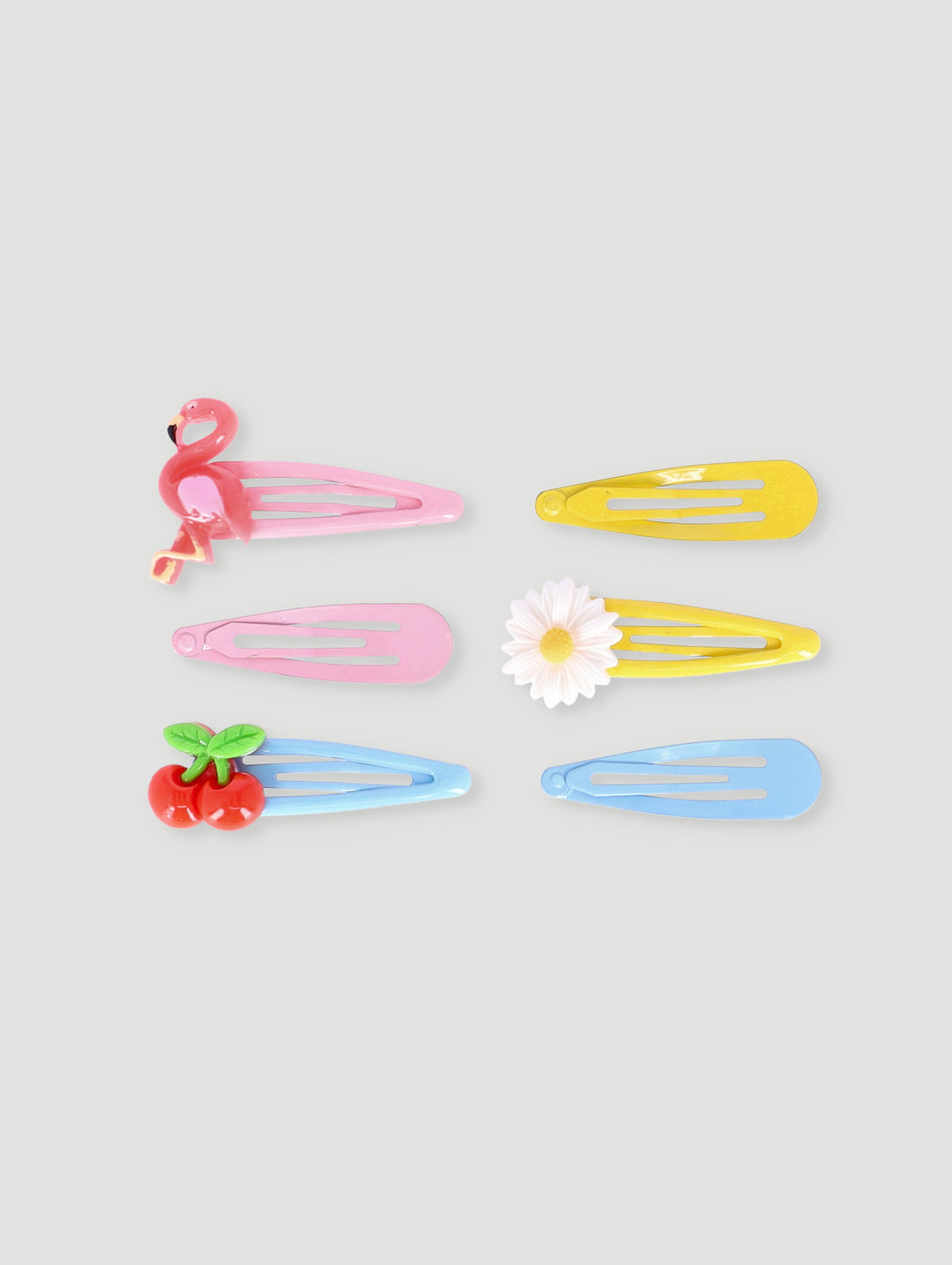 Pre-Girls 6 Pack Novelty Summer Hair Clips - Multi