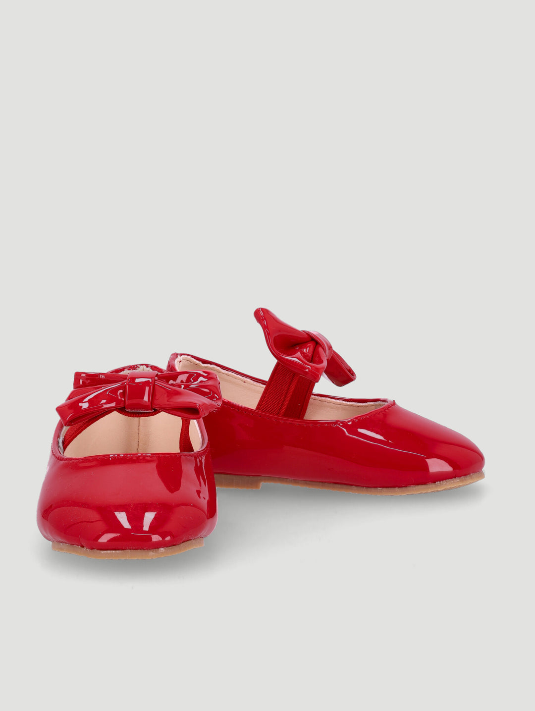 Baby Girls Bow Pump - Red