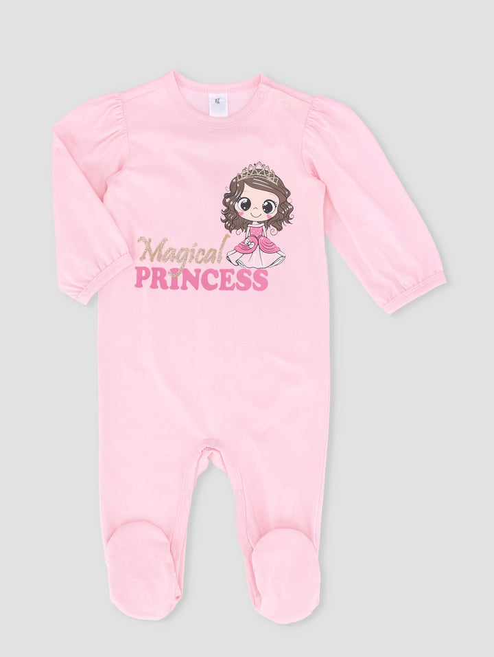 Baby Girls Mama's Bestie Sleepsuit - Pink