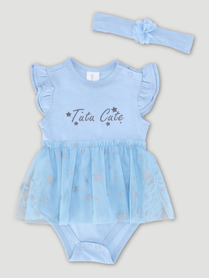 Baby Girls Tulle Heart Vest - Blue