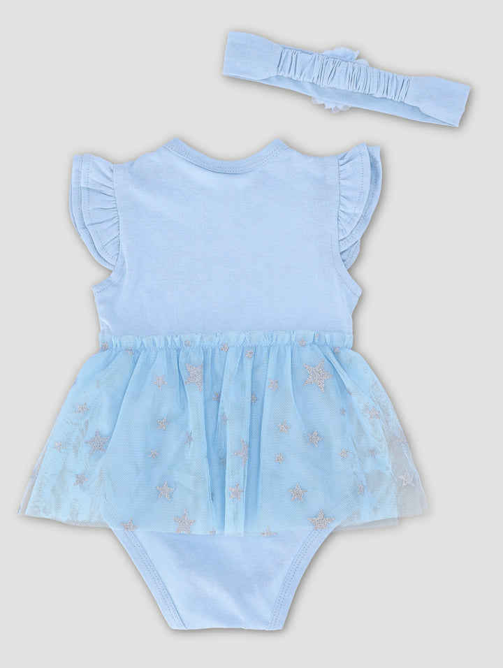 Baby Girls Tulle Heart Vest - Blue