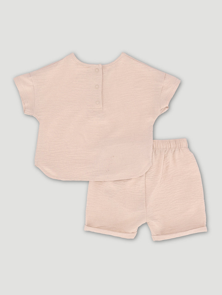 Baby Boys Textured Set - Stone