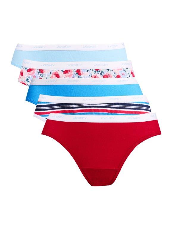 5 Pack Classic Cotton Bikini Panties