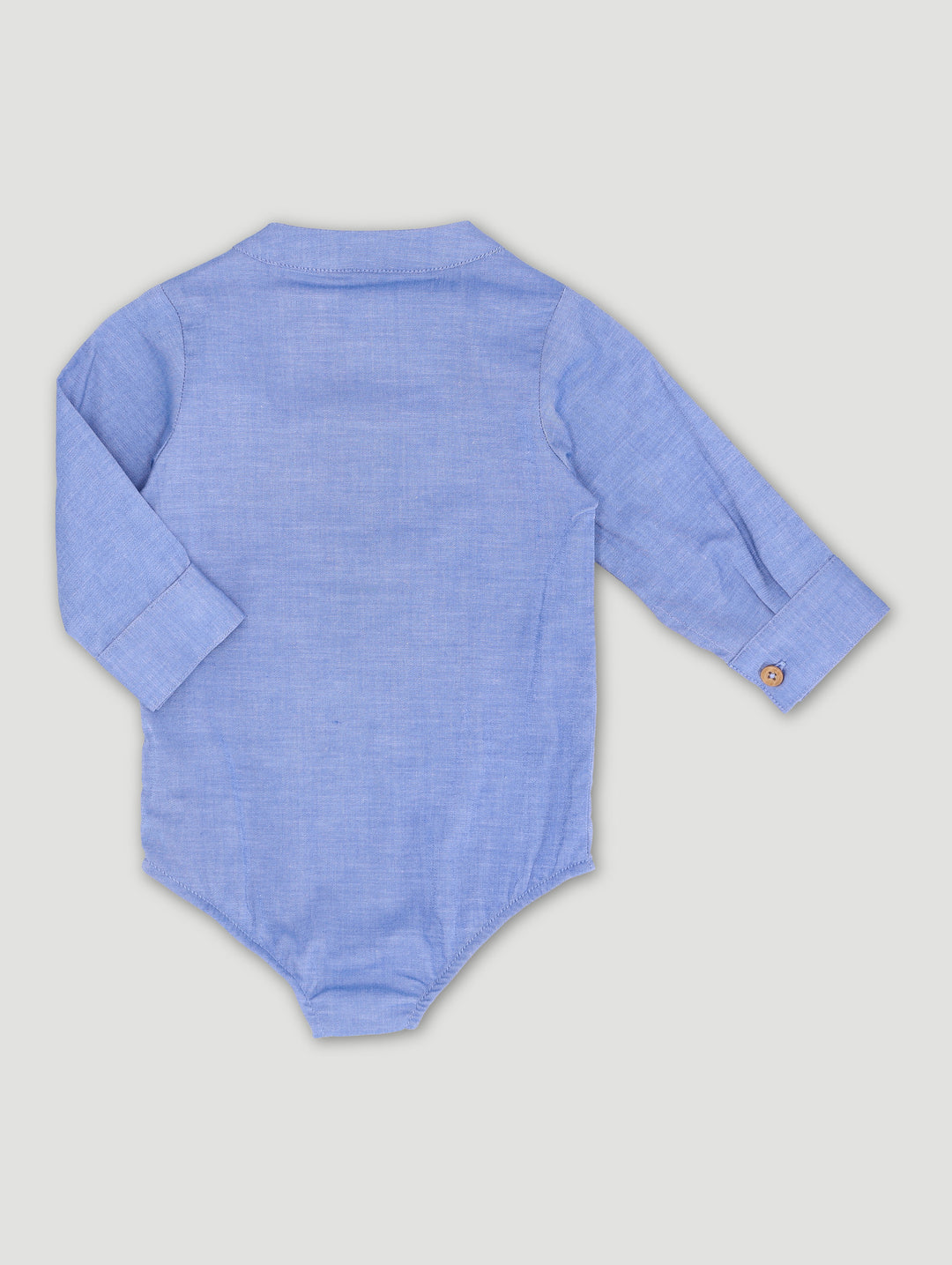 Baby Boys Chambray Occasion Romper - Blue