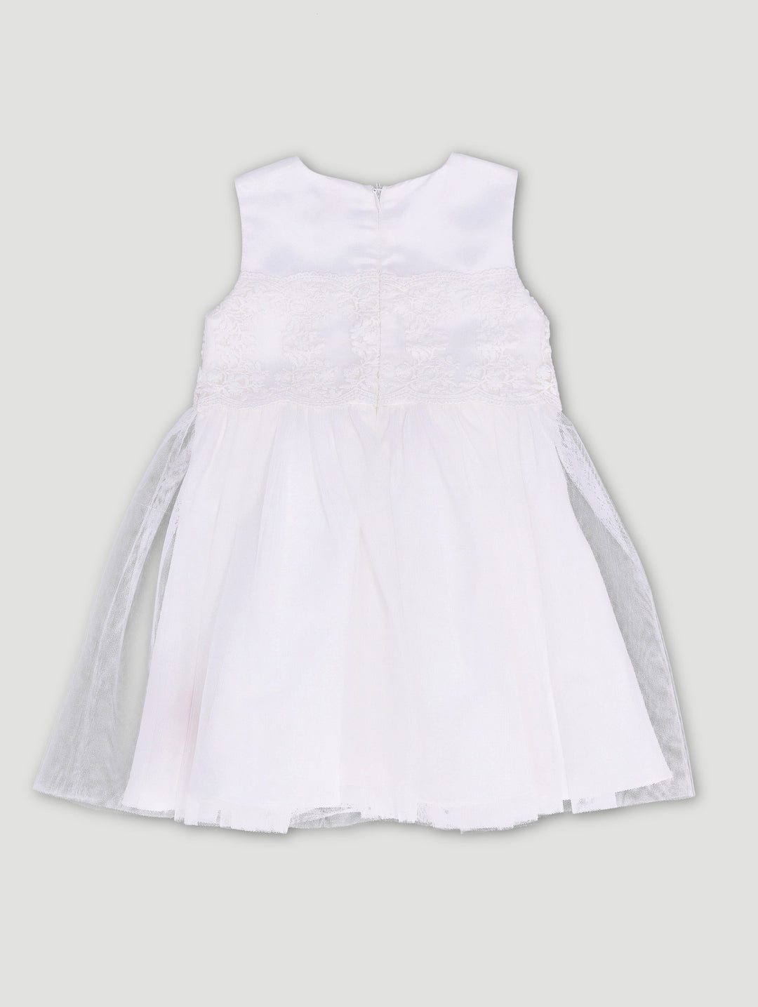 Baby Girls Anglaise Party Dress - White