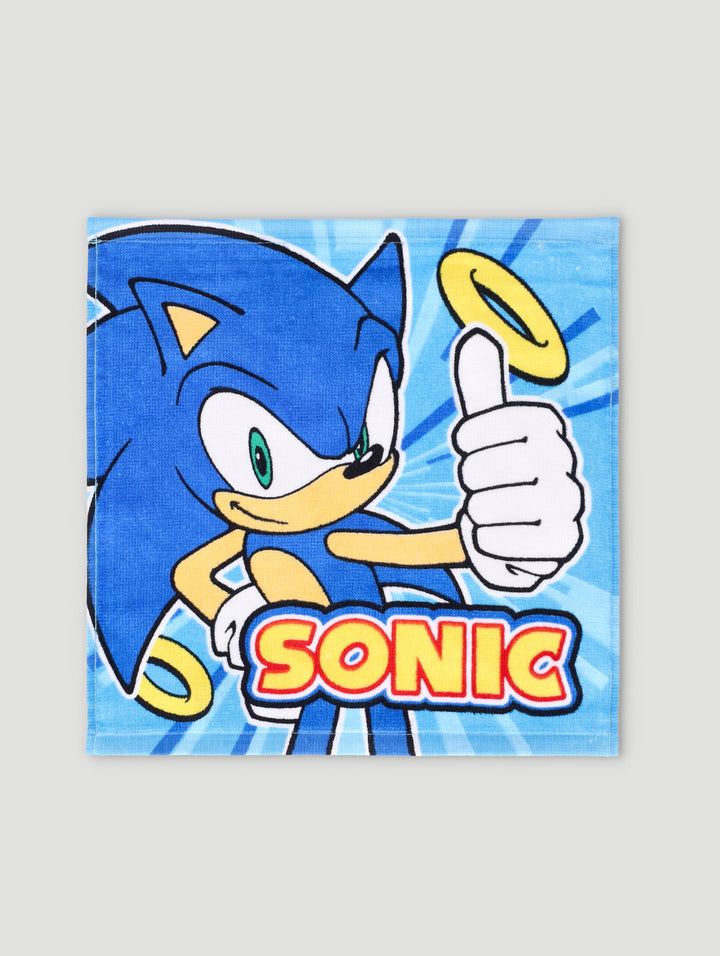 Pre-Boys Sonic Face Cloth - Blue